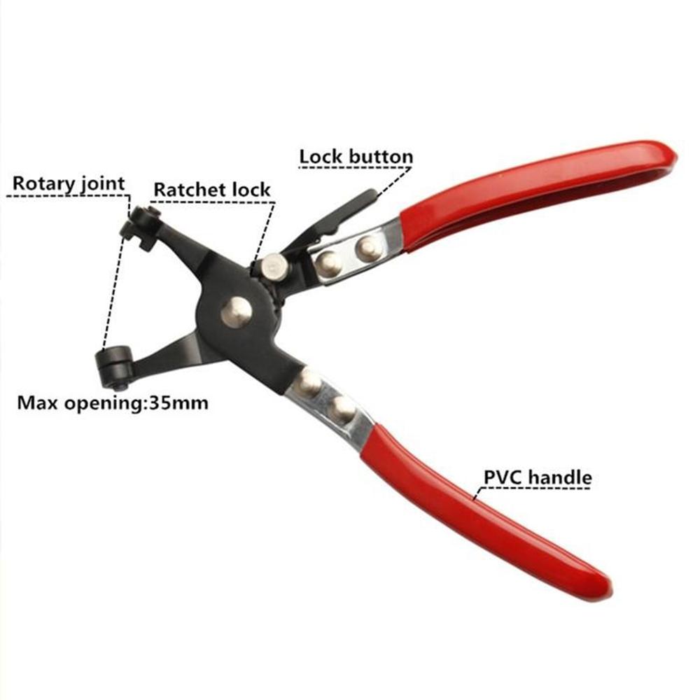 Clește fiabil care economisește timp, clește practic de prindere a țevilor auto, ușor de utilizat, pentru furtunuri, piese auto, instrument auto de înaltă calitate în tendințe