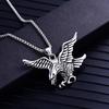 Eagle Wing Pendant Necklace, Men's Punk Streetwear Fashion Jewelry