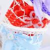 Beautiful Hand Made Flower Storage Basket Imitation Rattan Woven 7 Colors Storage Baskets Shopping Storage Hamper Basket