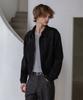 Decoroso Suede Zip-Up Blouson Jacket [Black]