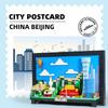Non-Toxic 579Pcs China Beijing City Building Blocks Postcard Small Particle Hanging Po Decorative Toys For Children Toy Gift 49200