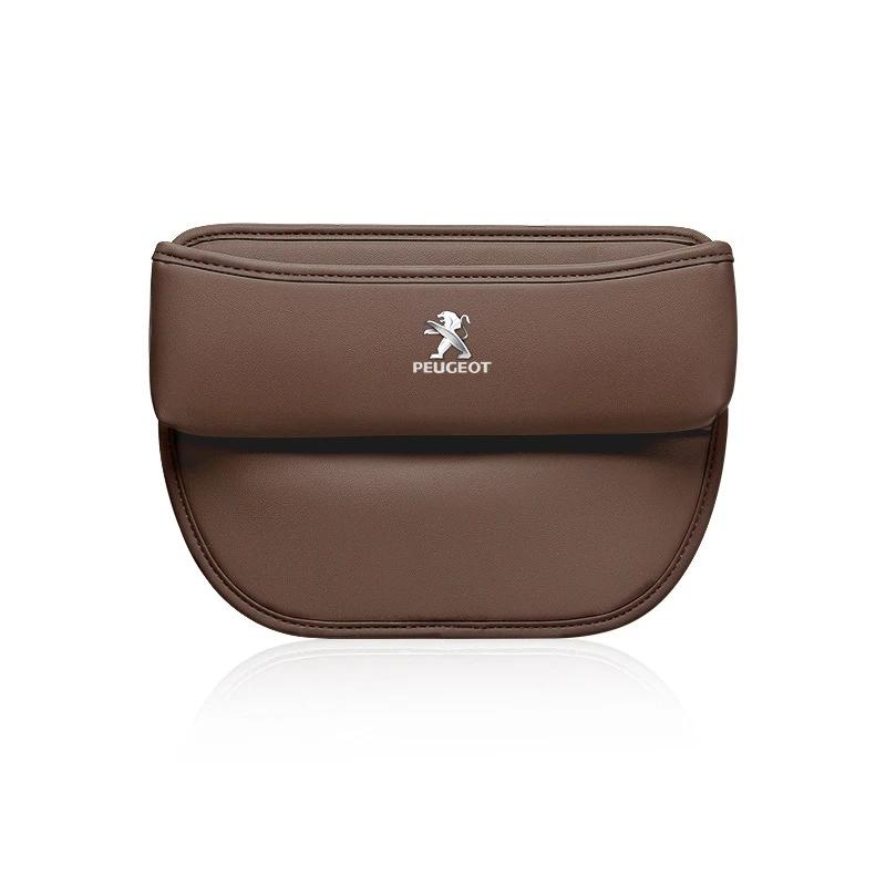 Car Seat Gap Organizer Leather Storage Box Interior Accessories for Peugeot 308T 307 407 208 508 301 406 306 3008 5008 2008 207