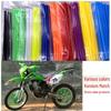 Manchons décoratifs pour rayons de roue de moto tout-terrain, multicolores, lot de 36
