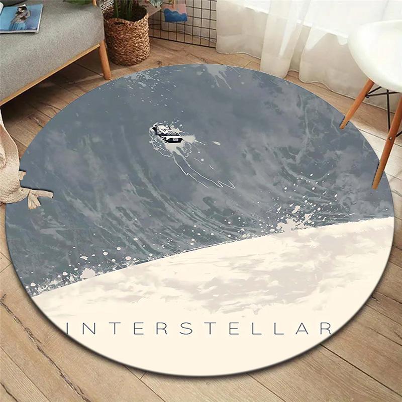 

Круглий килим Vortex Crossing Gate, Килимок для вітальні, спальні, біля дивана, дитячої кімнати, Нековзкий килимок для підлоги 80cmx80cm