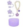 4Pcs/Set Siliocne for Cup Boot Anti-Slip Wear-resistant Cup Charm Chain Protective Case Dust-proof Cup Straw Cover