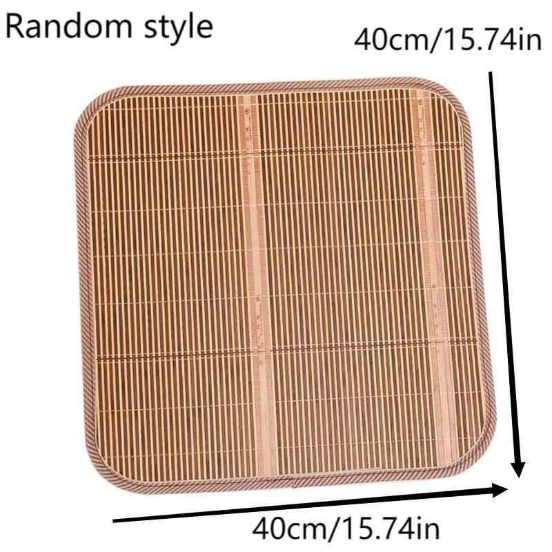 Summer Random Bamboo Cool Mat Breathable Seat Cushion Home And Office Chair Cool Mat Bamboo Silk Dining Chair Cushion