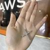 Diamond Cross Layered Choker Necklace for Women - Trendy, Versatile, Simple Clavicle Chain Pendant