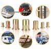 200-Piece Box: Carbon Steel Zinc Flat Head Ribbed Rivet Nut M3-M10 Threaded Insert