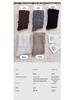 Grey Wool Ballet Style Calf Socks Over the Knee Openwork Retro Korean Scrunch for Women
