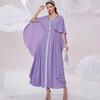 Fashion V-neck Handmade Seam Drill Dress Party Long dress Hand Sewn Diamond V-Neck Dress