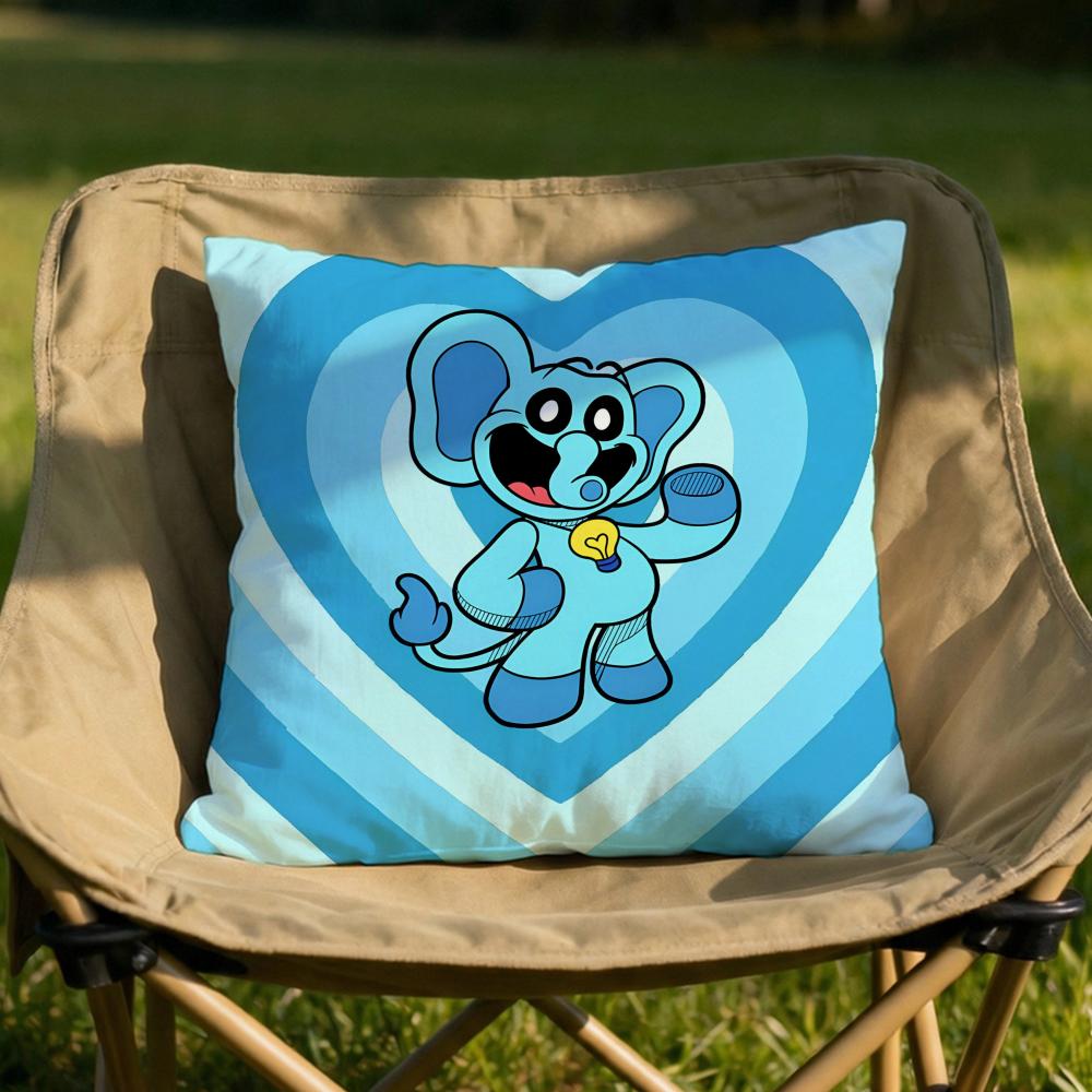 Smiling CCatnap Heart Cushion Cover Soft Reversible Durable Pillow Cover MultiScene Use for Home Car Daily Comfort