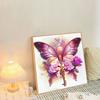 Rhinestone Painting Butterfly 5D Embroidery Full Drill Shiny Rhinestone Colorful DIY Art Crafts Handwork Wall Decoration