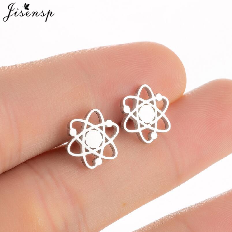 Lovely Dog Paw Earrings Women Multiple Stainless Steel Earings Fashion Jewelry Mushroom Rocket Lighter Ear Studs Weird Gift