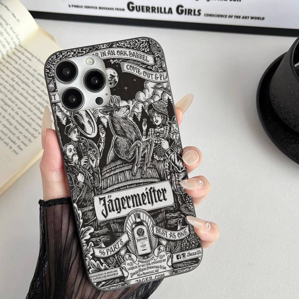

Hot J-Jagermeisters Wave Corrugated Phone Case For IPhone 17 Air 16 15 14 13 11 12 Pro Max Plus Matte Cover iPhone 17 Air