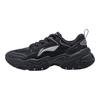 Li Ning Soft Rebound Shock Absorbing Retro Thick Sole Casual Shoes Men Sneakers Black AGCT423-3