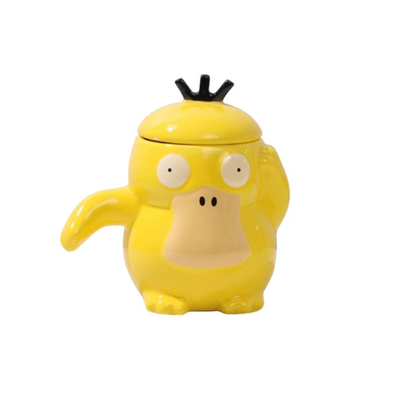 Cute Cartoon Cute Duck Ceramic Water Cup With Lid Household High Value Mug Creative Gift Cup Souvenir