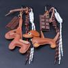 New Braided Rope Bag Pendant Personalized Keychain Bag Pendant Series Sausage Dog Shaped Keyring Hanging Decoration For Gift