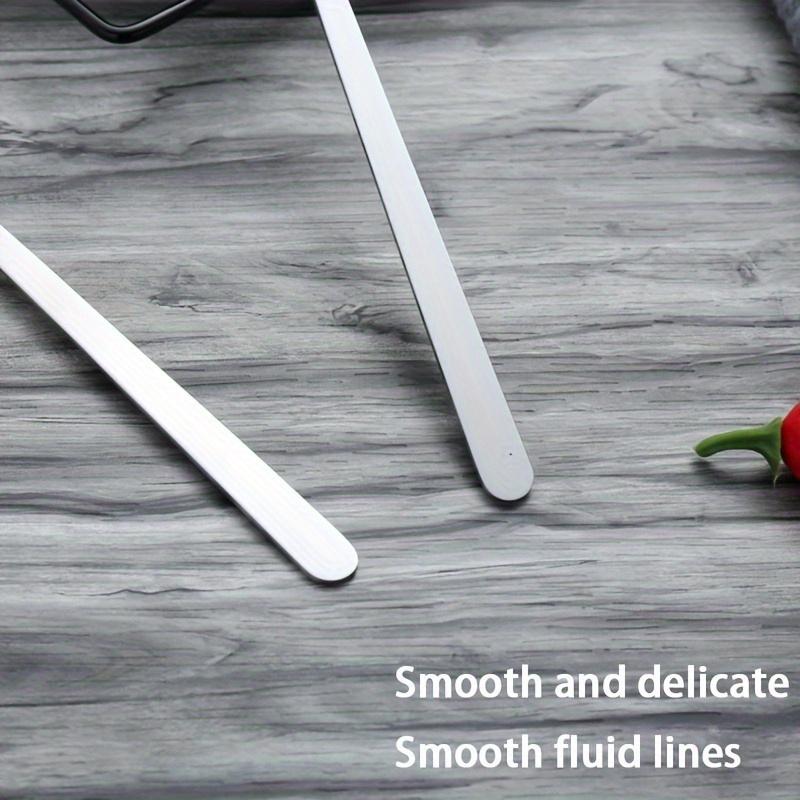1pc Stainless Steel Long Handle Fork Spoon Integrated Spoon Tableware Set-Creative Household Salad Spoon Student Fruit Spoon