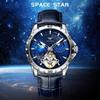 AILANG Neue Sternennachtlicht automatische mechanische Uhr Herrenuhr Blue Planet Watch