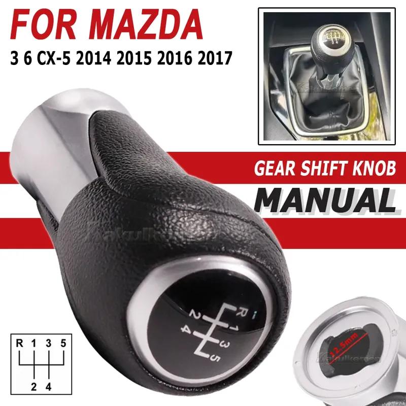 Manual 5 6 Speed Transmission Car Gear Shift Knob Lever Shifter Pen For Mazda 3 6 CX-5 2014 2015 2016 2017