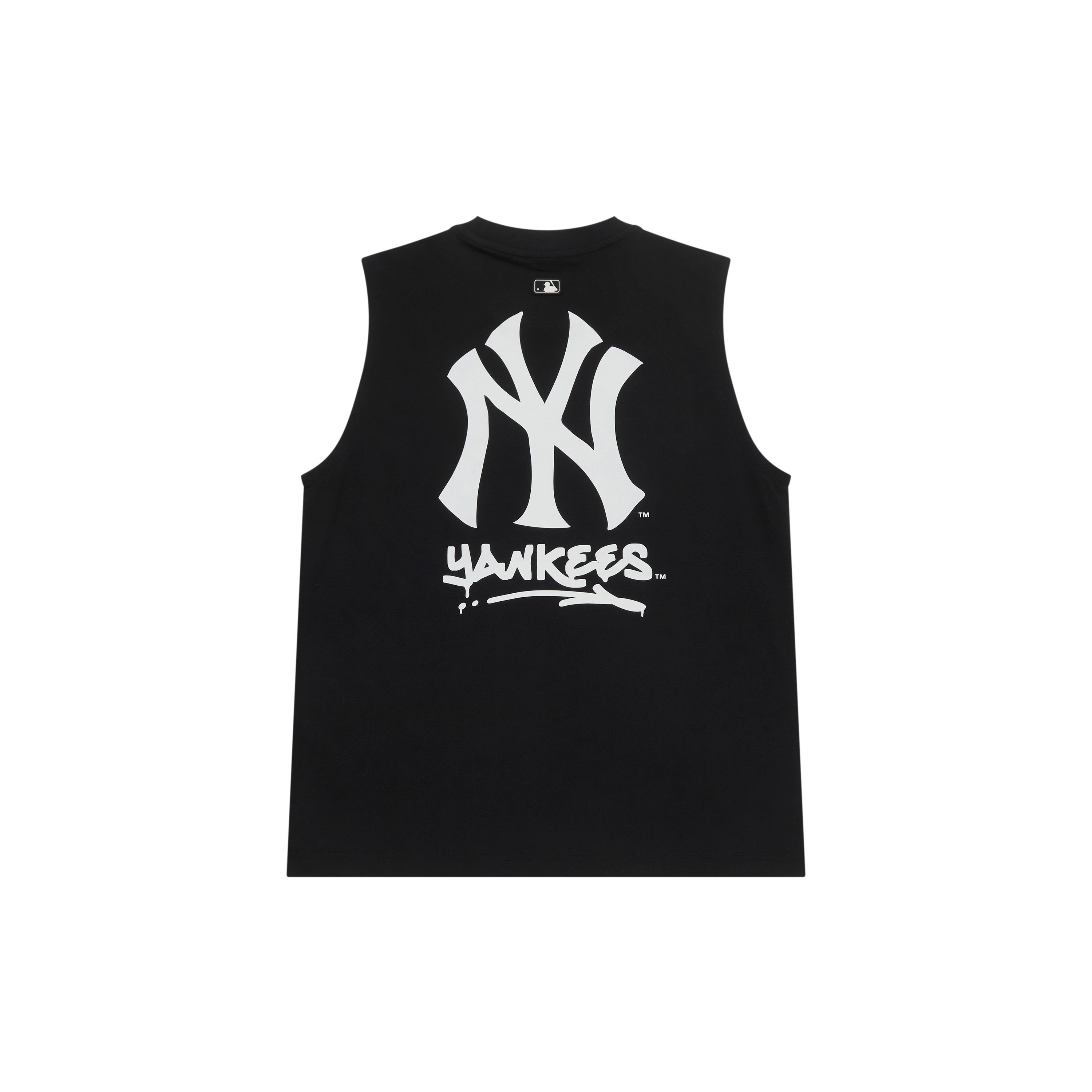 MLB New York Yankees Basic Serie SS25 Einfarbige Stickerei Logo Print Lässige Mode Leicht Atmungsaktiv Ärmellose Weste 3ATOB0253-50BKS S white