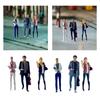 3Pcs 1/64 People Figures, Businessman and Secretary Figures for Diorama Miniature Scene Decor