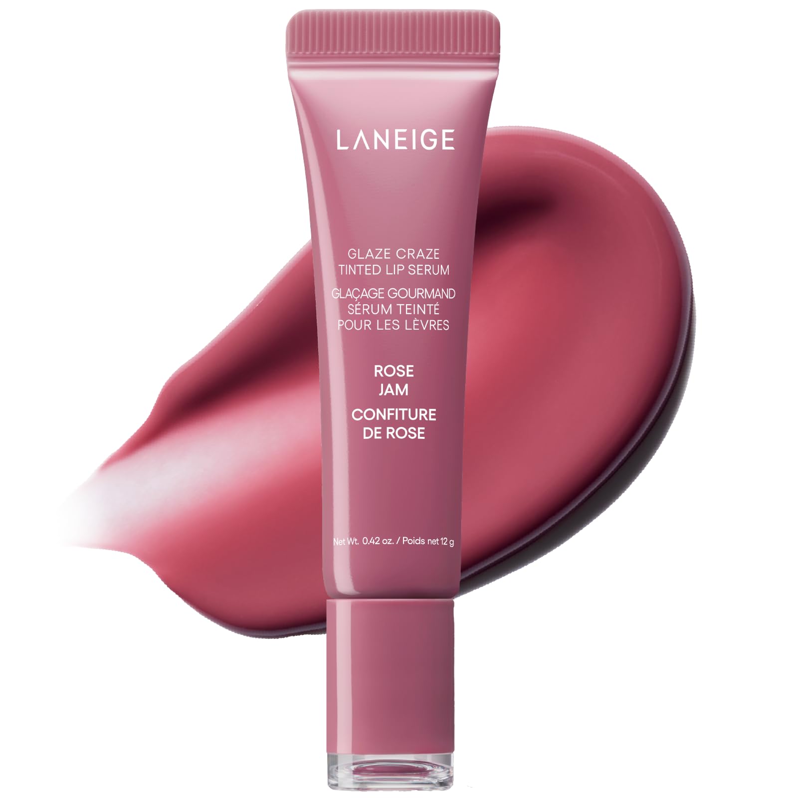 Laneige Glaze Tint Lip Serum Rose Jam 12g Lip Cream Lip Mask Lip Balm Tinted Lip Moisturizing Korean