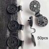 50x Sunshade Clips Practical for Shade Net Patio Mesh Tarp Anti Bird Netting Black