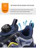 Mesh Sports Shoes with Rotating Buttons for Boys - Soft Sole Running and Basketball Shoes for Children