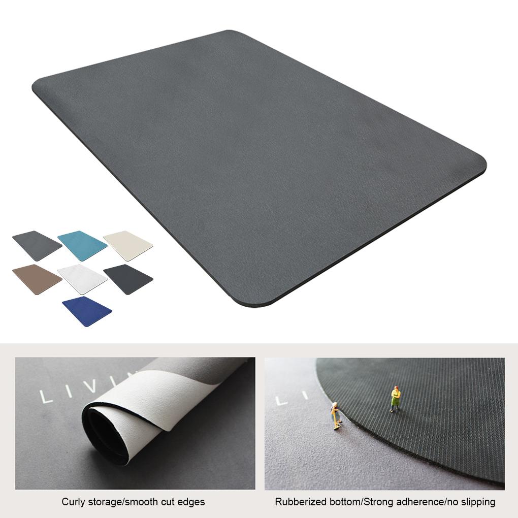 Black Exquisite Dish Drying Mat For Clean And Tidy Countertop Table Decoration Accessories Absorbent Mat Kitchen