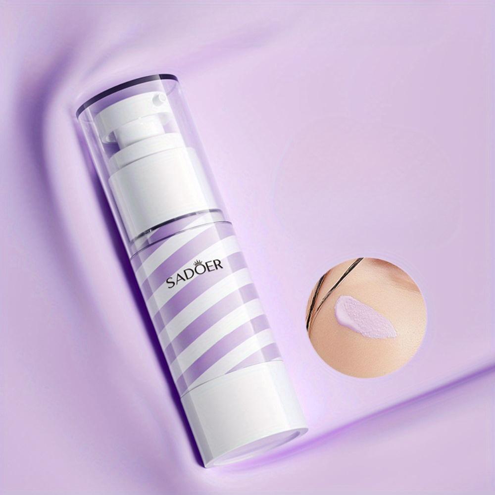 

Двоколірний праймер і освітлюючий зволожувач – Праймер для обличчя 2-в-1 для вирівнювання тону шкіри, сяйва перед макіяжем і зволоження фіолетовий