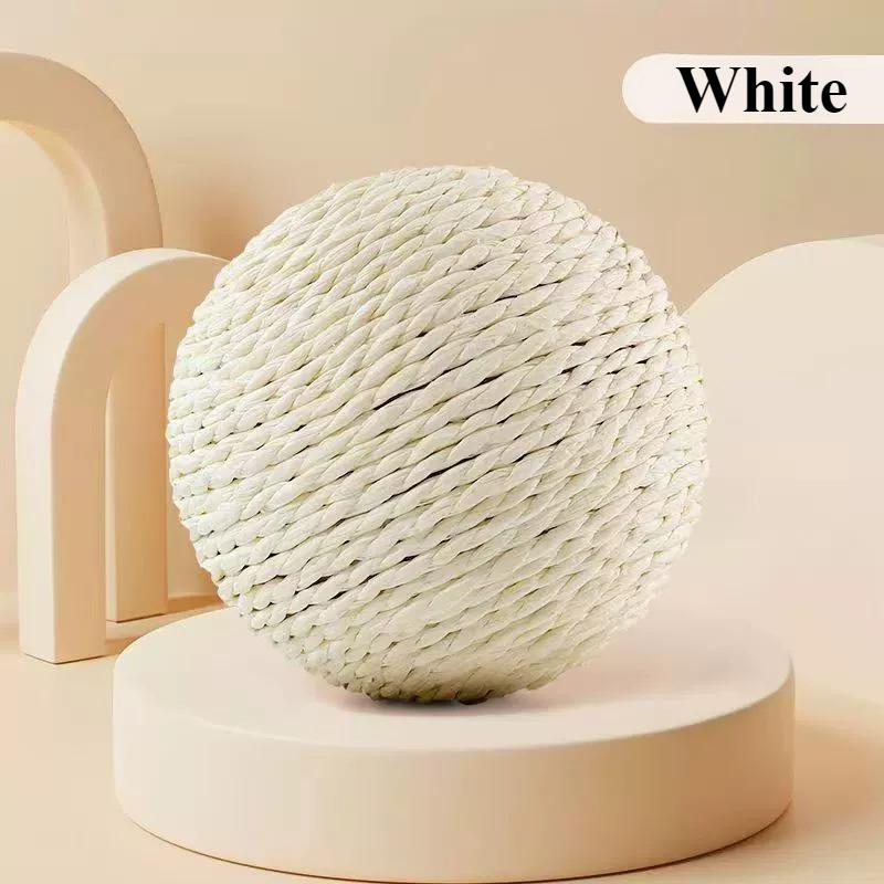 

Cat Toy Ball for Teeth Cleaning and Scratching 4.5cm білий