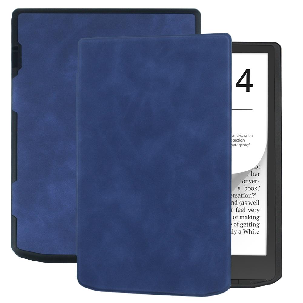 Automatische Slaap/Ontwaak Slimme Flip Cover Hoesje Voor Pocketbook Inkpad 4 InkPad Color 2 3 PB743 Hoesje 7.8' Inch E-reader met Zachte Achterkant InkPad Color3 7.8-IN blauw