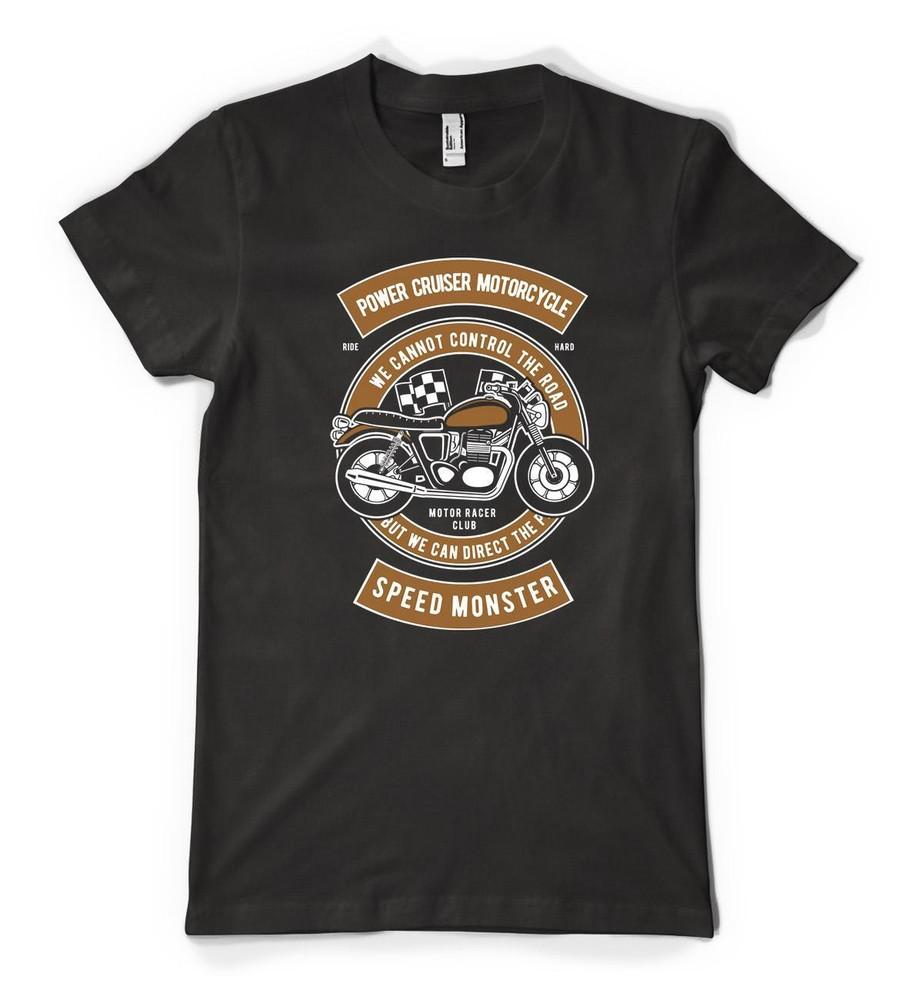 

Power Cruiser Motorcycle Speed Monster Biker Personalised Unisex Adult T Shirt XL