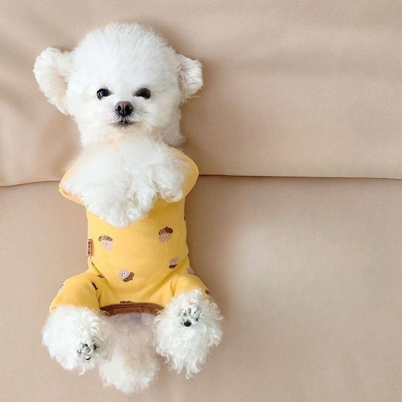 Pet kitten clothes summer breathable thin design cat anti shedding hair cute breathable thin design four legged thin design