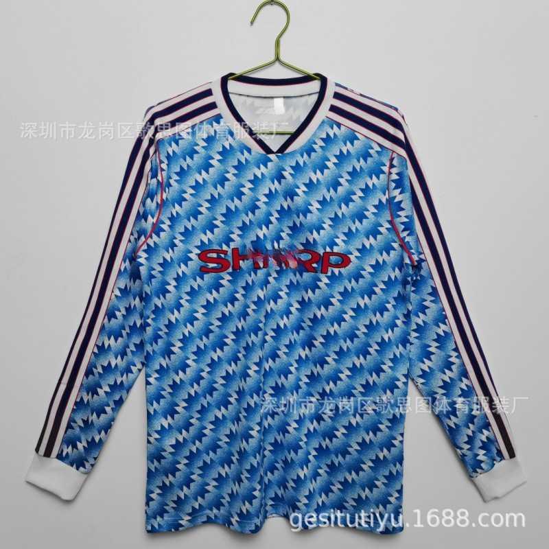 Retro Football Jersey Men Long Short Sleeve Various Season Designs Sports Training Wear
