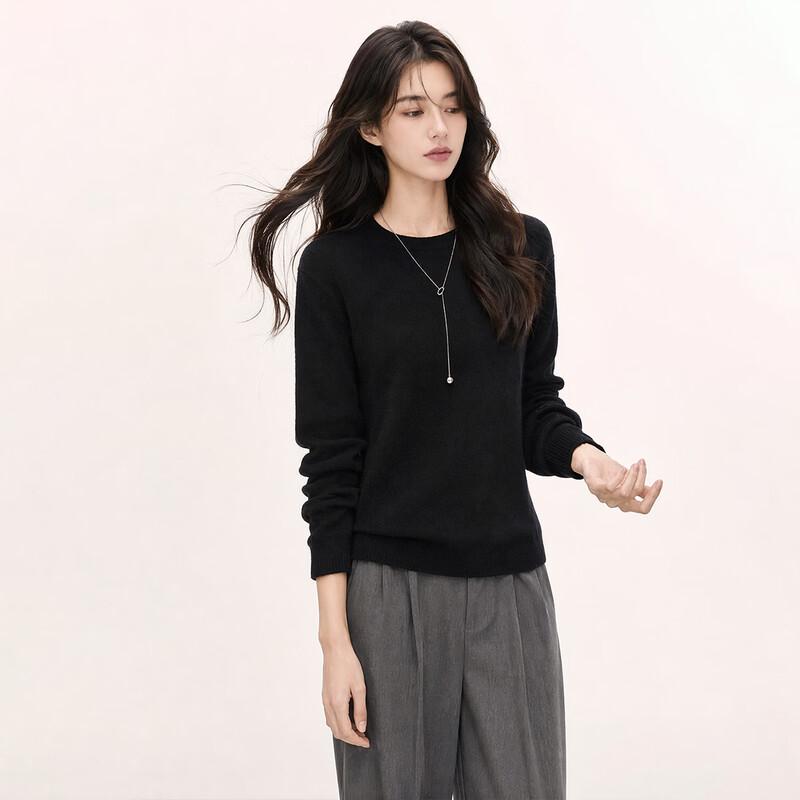FIRS Women's 100% Merino Wool Round Neck Sweater