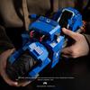 JD124 Blue Mecha Battle Hammer Building Blocks Motorcycle – Educational DIY Model Toy for Boys