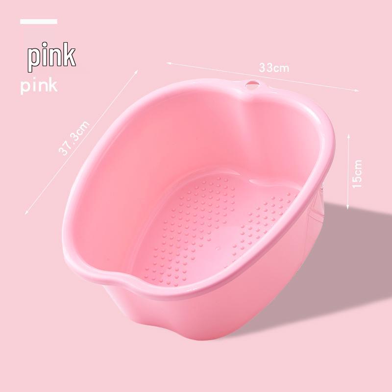 Thickened Apple-Shaped Plastic Foot Spa Basin for Massage and Soaking