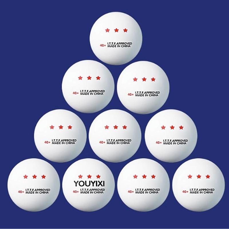 10 Pcs Durable PingPong Ball 3-Star Table Tennis Ball Standard Table Tennis Ball Outdoor Sports Accessories Durable