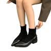 Pointed boots short boots women's 2025 autumn and winter new women's boots niche design Martin boots thick heel short boots thin boots
