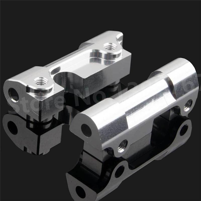 2Pcs RC FS Racing 512006 Aluminum Alloy Front Rear Gear Suspension Fixed Box Mount(Al.) For 1/10 Scale Models RC Car Truck Buggy