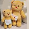 Bear Plush Toy Soft Plush Butter Angelic Bear Cushions with Apron Designs for Comfort Styles Winged Bear Throw Pillow