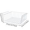 Multipurpose Under Table Storage Basket Space Saving Desk Storage Rack  Kitchen Organizer