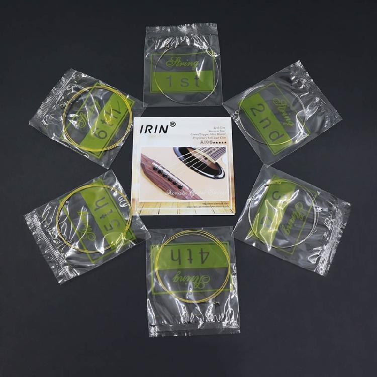 Set of 6 Guitar String Replacements Acoustic Guitar Strings Part Stainless Steel