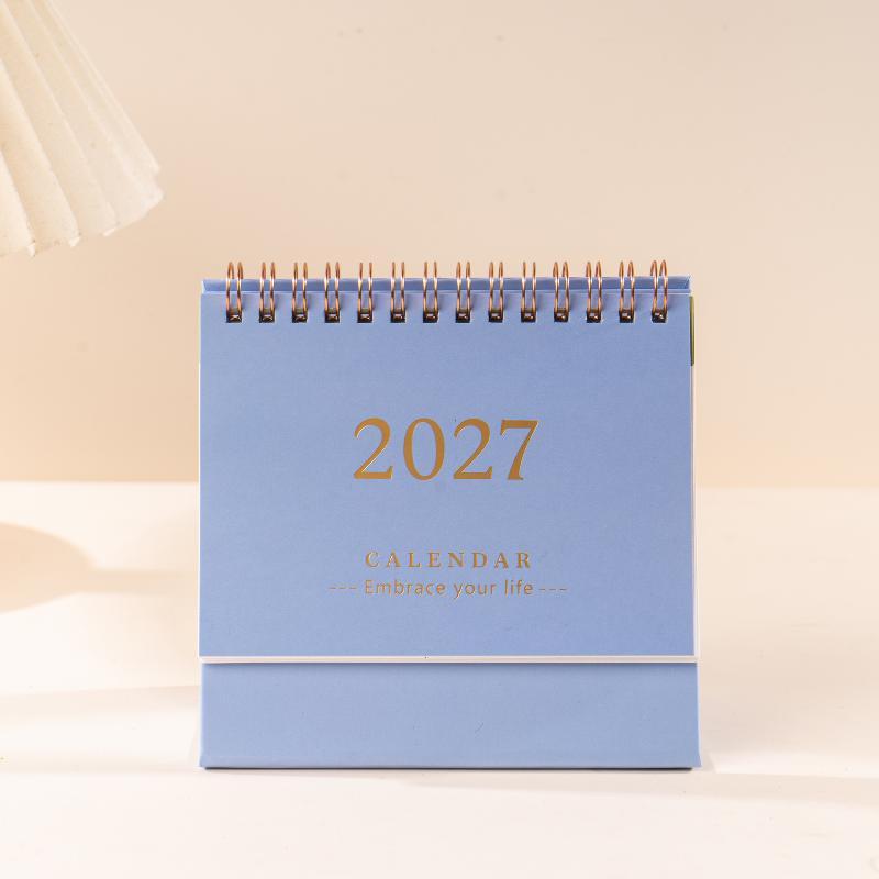 2027 Kreativer Frischer Stil Schreibtischkalender Ins-Wind Täglicher Terminplaner Desktop-Dekoration für Büro Zuhause Studentengebrauch
