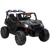 24V 2 Seater Kids Electric Car with Remote Control, Suspension System, Slow Start, 3 Speeds, for 3-8 Years, Black