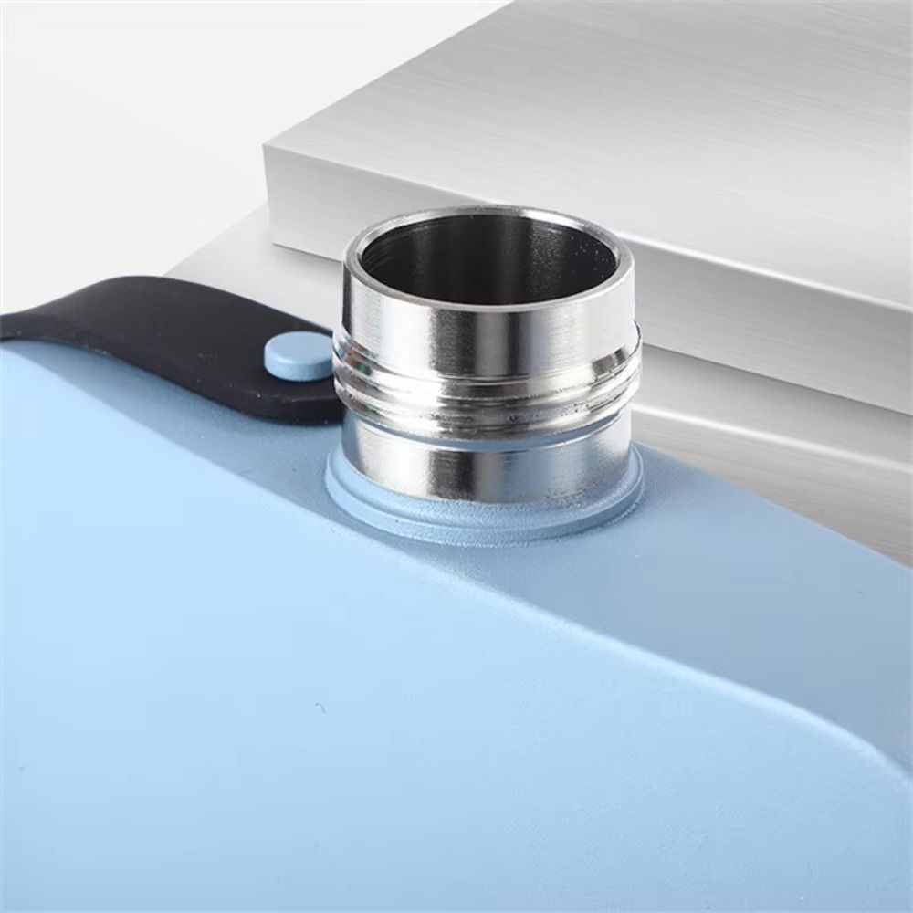 Square Shape Wine Flask Large Capacity Flat Kettle Portable Hip Flask  Travel Drinking