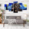 No Frame 5 Pcs Graffiti Japan Style Van King Modular Print Canvas Painting Posters Wall Anime Picture Home Decor Living Room Art