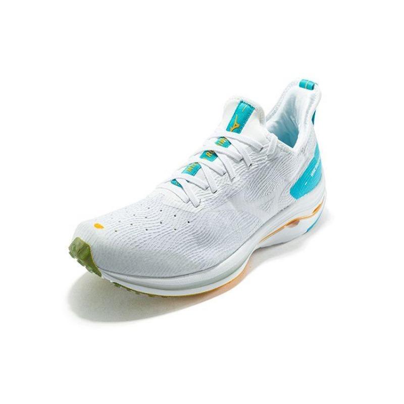 Mizuno wave rider neo 1 men's low-top casual running shoes white blue J1GC207801